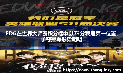 EDG在世界大师赛积分榜中以73分稳居第一位置，争夺冠军形势明朗